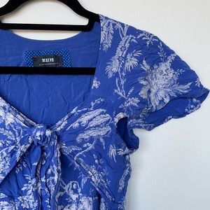 Anthropologie Maeve Jill Flutter-Sleeve Dress